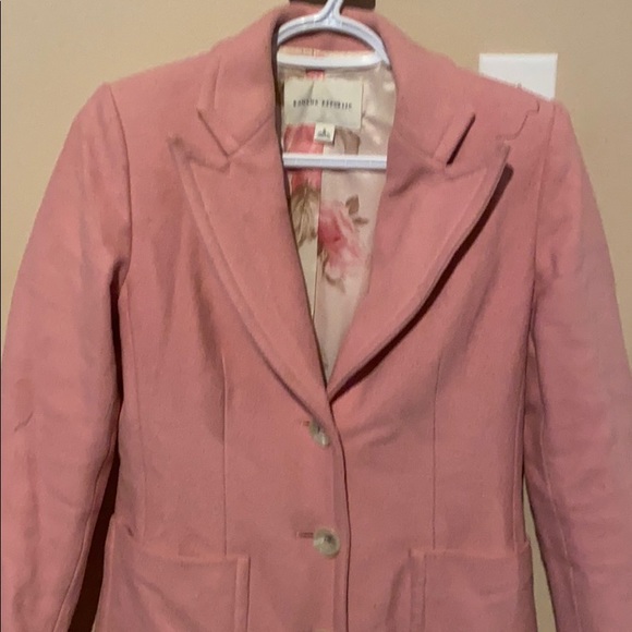 Pink Banana Republic peacoat - Picture 2 of 3
